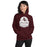 Woman wearing Lewisville High School Farmers Maroon Classic Unisex Hoodie 219