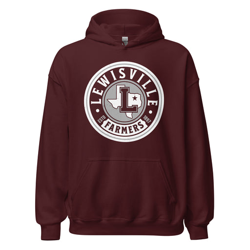 Lewisville High School Farmers Maroon Classic Unisex Hoodie 220