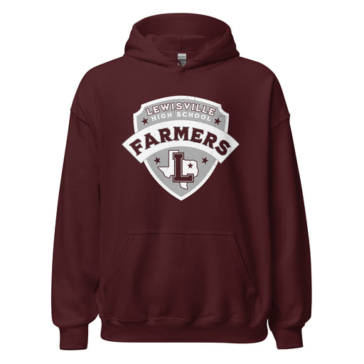 Lewisville High School Farmers Maroon Classic Unisex Hoodie 221