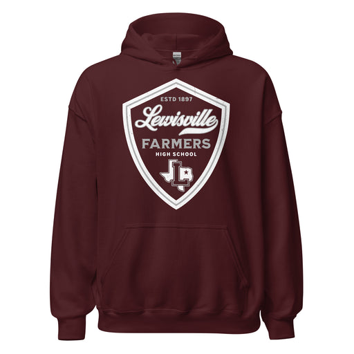 Lewisville High School Farmers Maroon Classic Unisex Hoodie 224