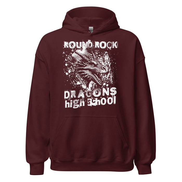 Round Rock High School Dragons Maroon Classic Unisex Hoodie 205