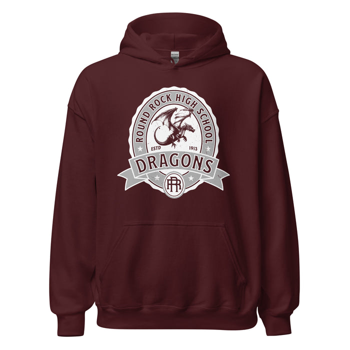 Round Rock High School Dragons Maroon Classic Unisex Hoodie 212