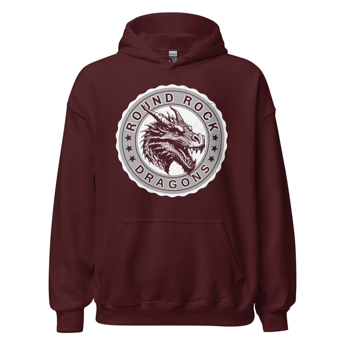 Round Rock High School Dragons Maroon Classic Unisex Hoodie 216