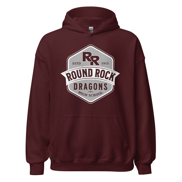 Round Rock High School Dragons Maroon Classic Unisex Hoodie 209