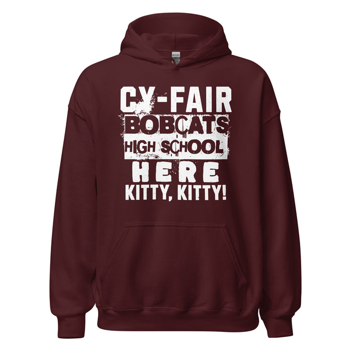 Cy-Fair High School Bobcats Maroon Classic Unisex Hoodie 231