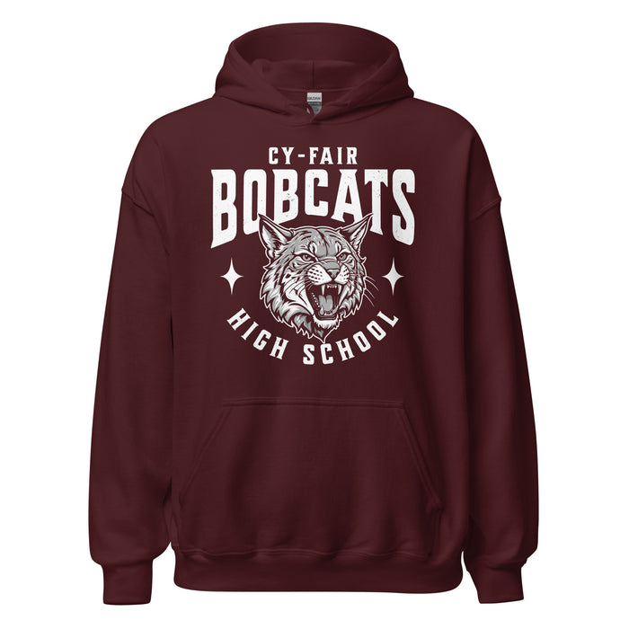 Cy-Fair High School Bobcats Maroon Classic Unisex Hoodie 213
