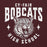 Close-up view of Cy-Fair High School Bobcats Maroon Classic Unisex Hoodie 213