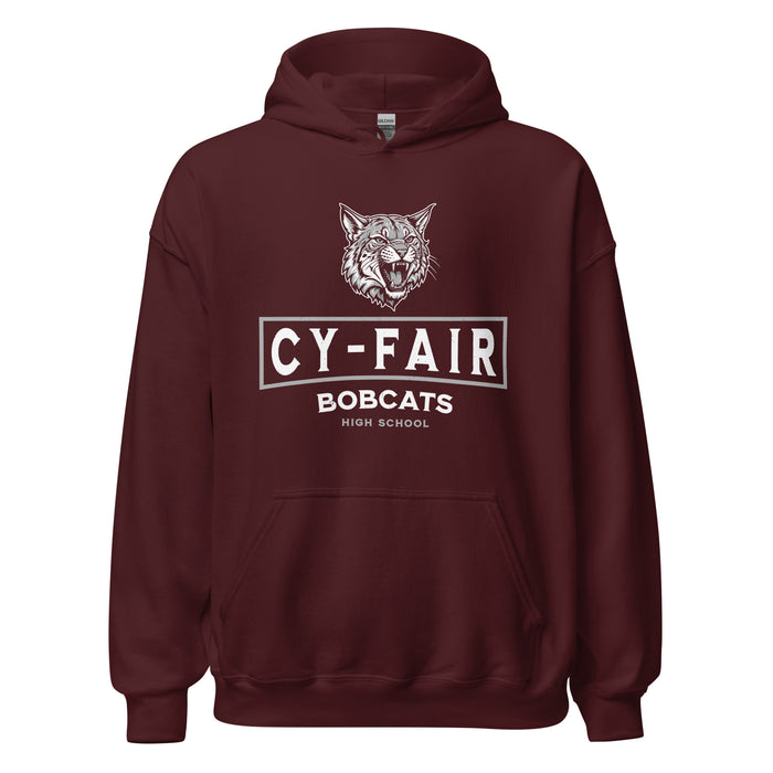 Cy-Fair High School Bobcats Maroon Classic Unisex Hoodie 202