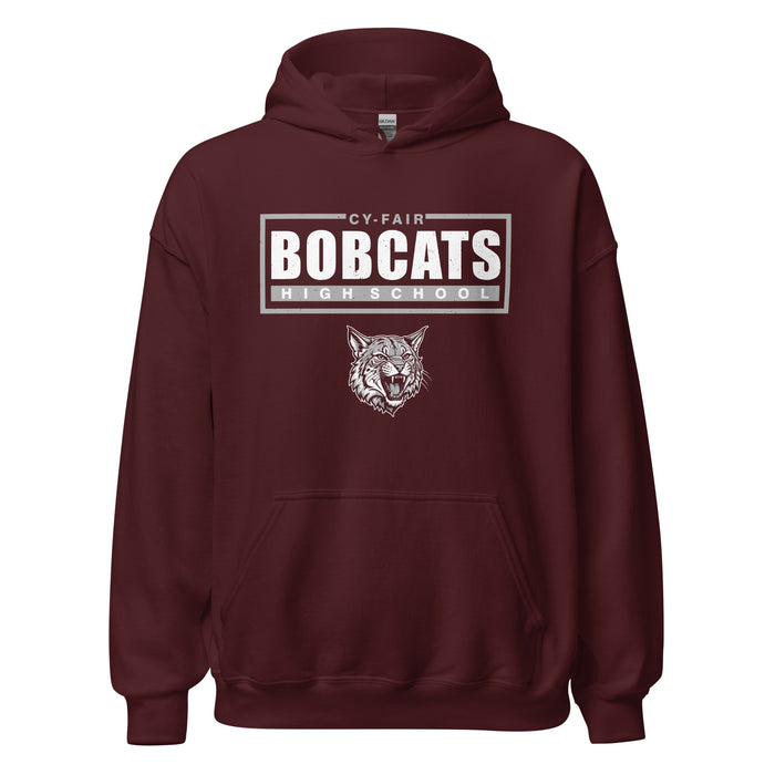 Cy-Fair High School Bobcats Maroon Classic Unisex Hoodie 049