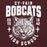 Close-up view of Cy-Fair High School Bobcats Maroon Classic Unisex Hoodie 204