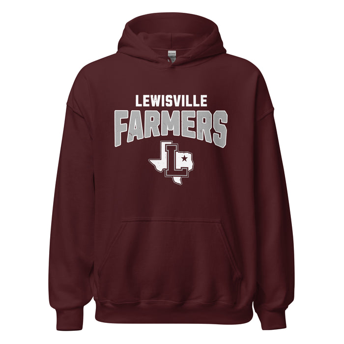 Lewisville High School Farmers Maroon Classic Unisex Hoodie 234