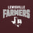 Close-up view of Lewisville High School Farmers Maroon Classic Unisex Hoodie 234