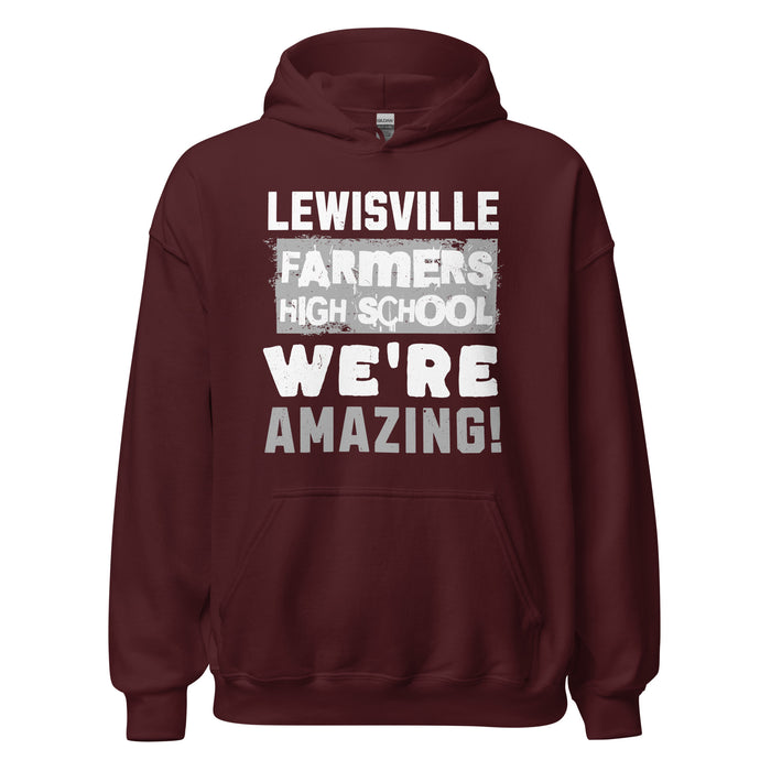 Lewisville High School Farmers Maroon Classic Unisex Hoodie 231