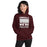 Woman wearing Lewisville High School Farmers Maroon Classic Unisex Hoodie 231
