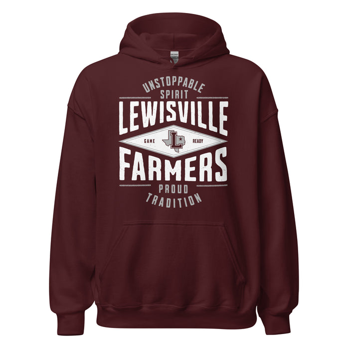 Lewisville High School Farmers Maroon Classic Unisex Hoodie 210