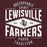 Close-up view of Lewisville High School Farmers Maroon Classic Unisex Hoodie 210