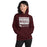 Woman wearing Round Rock High School Dragons Maroon Classic Unisex Hoodie 238