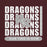 Close-up view of Round Rock High School Dragons Maroon Classic Unisex Hoodie 235