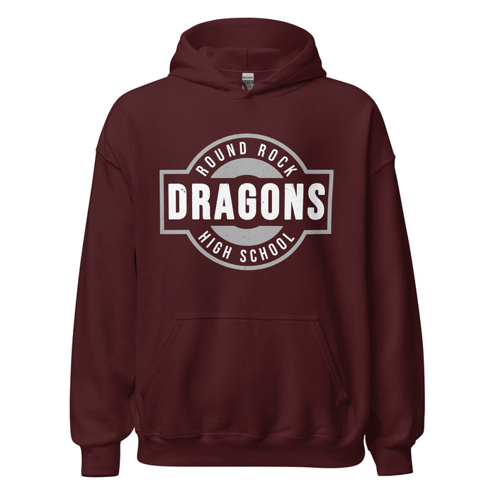 Round Rock High School Dragons Maroon Classic Unisex Hoodie 011