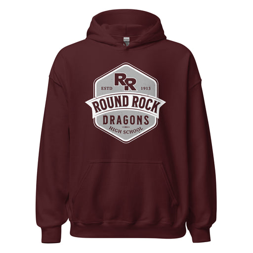 Round Rock High School Dragons Maroon Classic Unisex Hoodie 209