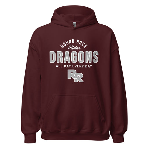 Round Rock High School Dragons Maroon Classic Unisex Hoodie 040