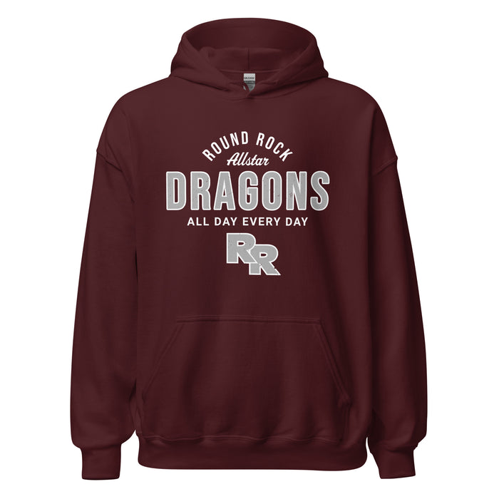 Round Rock High School Dragons Maroon Classic Unisex Hoodie 040