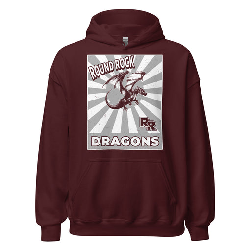 Round Rock High School Dragons Maroon Classic Unisex Hoodie 226