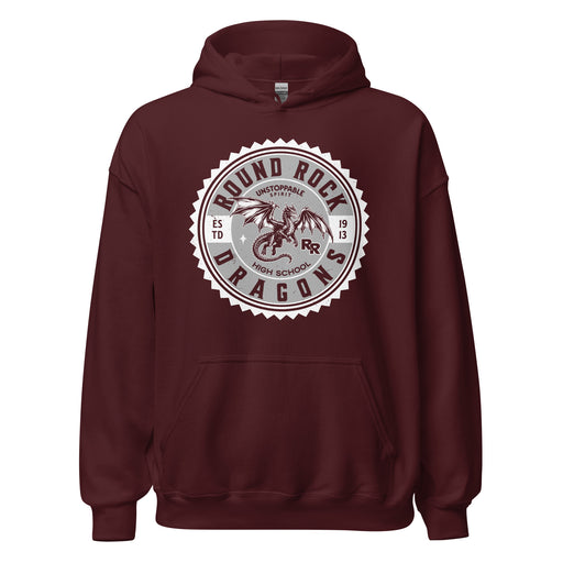 Round Rock High School Dragons Maroon Classic Unisex Hoodie 203