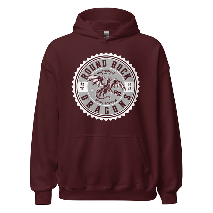 Round Rock High School Dragons Maroon Classic Unisex Hoodie 203
