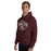 Man wearing Cy-Fair High School Bobcats Maroon Classic Unisex Hoodie 211