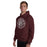 Man wearing Cy-Fair High School Bobcats Maroon Classic Unisex Hoodie 224