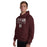 Man wearing Cy-Fair High School Bobcats Maroon Classic Unisex Hoodie 017