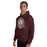 Man wearing Cy-Fair High School Bobcats Maroon Classic Unisex Hoodie 212