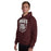 Man wearing Cy-Fair High School Bobcats Maroon Classic Unisex Hoodie 204