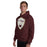 Man wearing Cypress Woods High School Wildcats Maroon Classic Unisex Hoodie 225