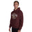 Man wearing Cypress Woods High School Wildcats Maroon Classic Unisex Hoodie 211