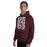 Man wearing Lewisville High School Farmers Maroon Classic Unisex Hoodie 236
