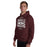 Man wearing Lewisville High School Farmers Maroon Classic Unisex Hoodie 210