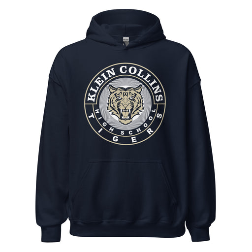 Klein Collins High School Tigers Navy Classic Unisex Hoodie 02