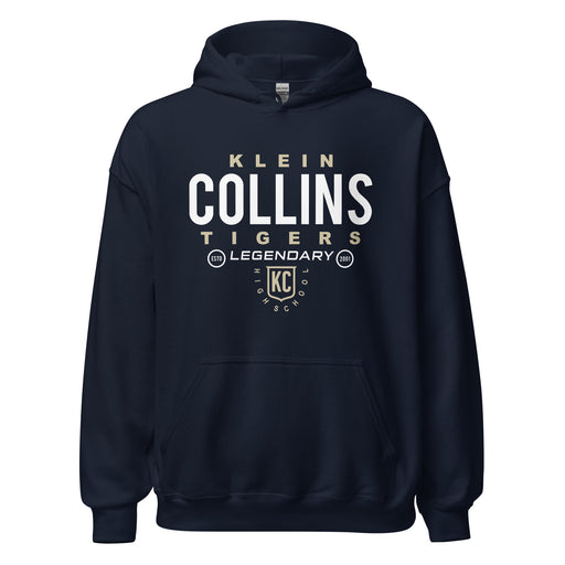 Klein Collins High School Tigers Navy Classic Unisex Hoodie 03