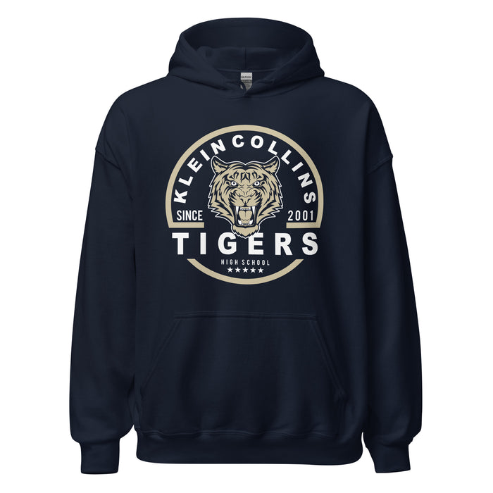 Klein Collins High School Tigers Navy Classic Unisex Hoodie 04