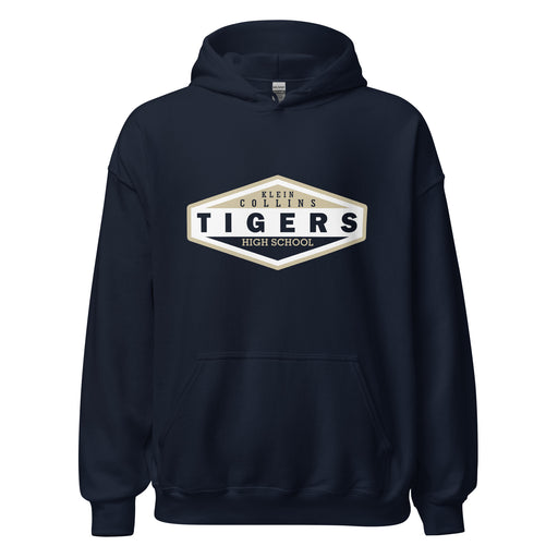 Klein Collins High School Tigers Navy Classic Unisex Hoodie 09