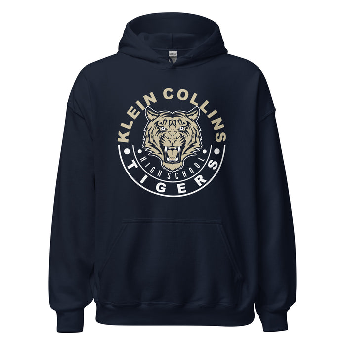 Klein Collins High School Tigers Navy Classic Unisex Hoodie 19