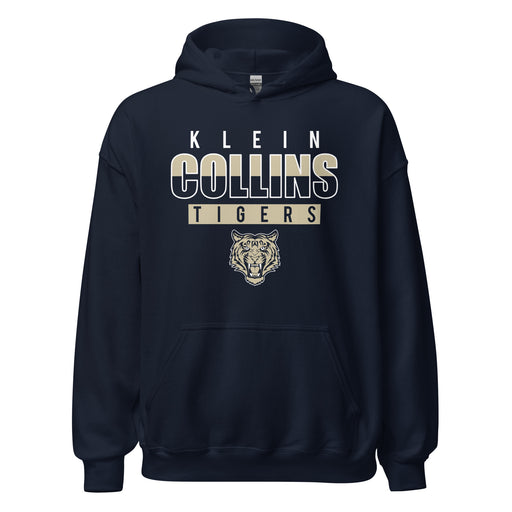 Klein Collins High School Tigers Navy Classic Unisex Hoodie 23