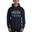 Man wearing a Klein Collins High School Tigers Navy Classic Unisex Hoodie 24