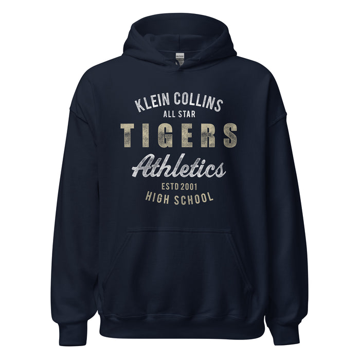 Klein Collins High School Tigers Navy Classic Unisex Hoodie 34