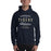 Man wearing a Klein Collins High School Tigers Navy Classic Unisex Hoodie 34