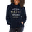 Woman wearing a Klein Collins High School Tigers Navy Classic Unisex Hoodie 34