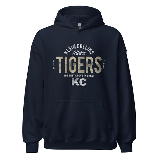 Klein Collins High School Tigers Navy Classic Unisex Hoodie 40