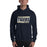 Man wearing a Klein Collins High School Tigers Navy Classic Unisex Hoodie 72